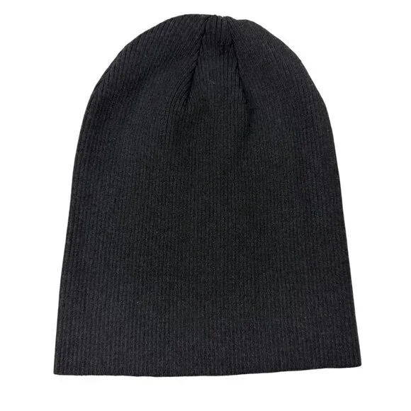 A New Day Black Ribbed Knit Lightweight Beanie Women’s One Size - Picture 1 of 7